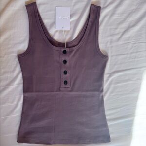 NWT Everlane “The Selfie” Henley tank top - Sm